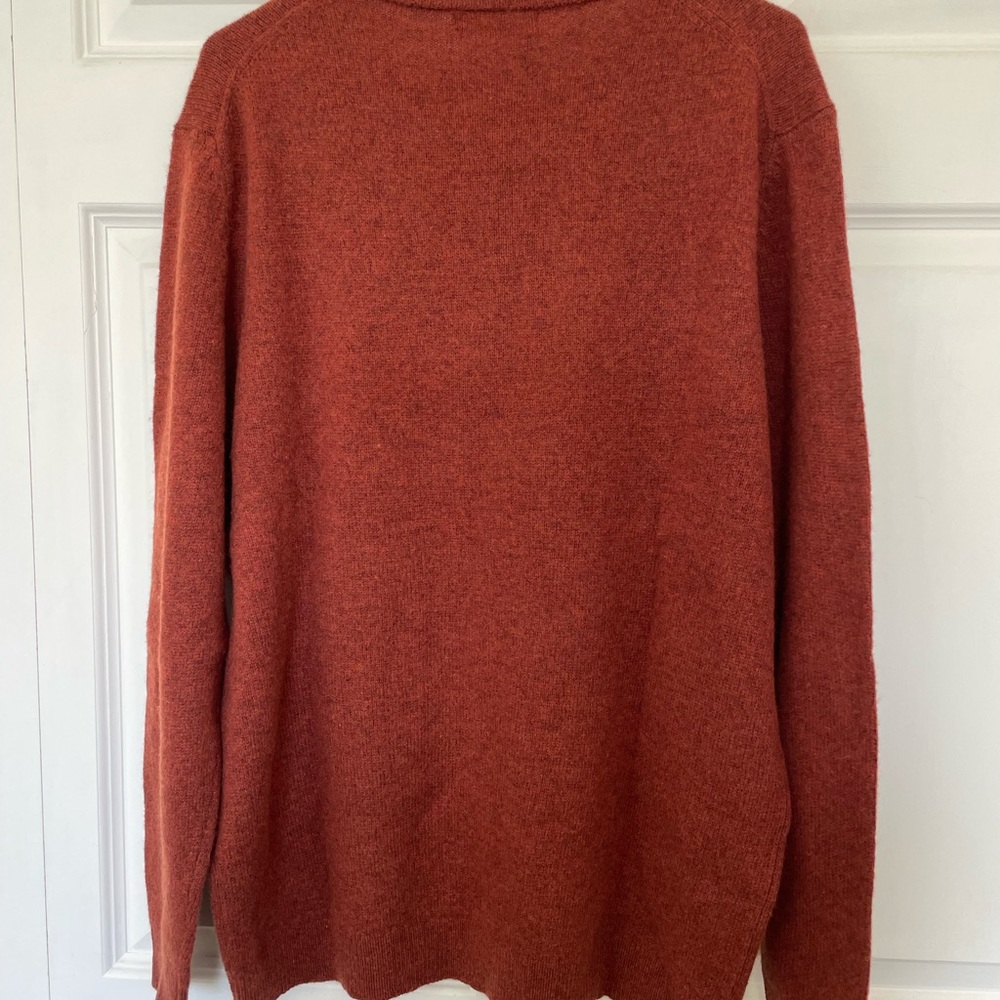 WoolOvers 100% Lambswool Crewneck Sweater – Size Large – Rust – NWT - Picture 3 of 9
